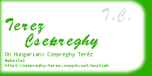terez csepreghy business card